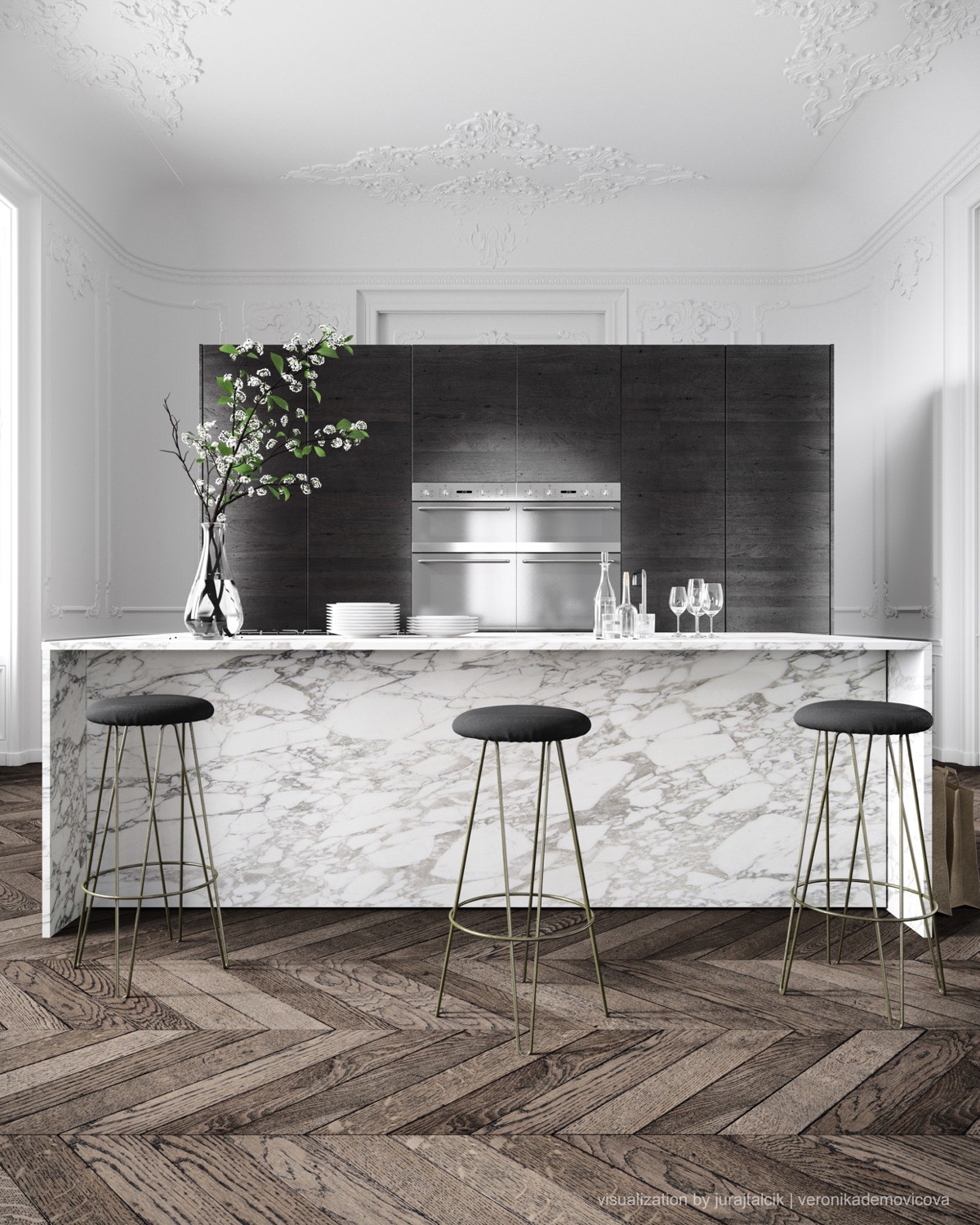 beautiful white kitchen 