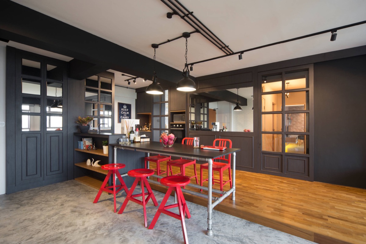 gorgeous industrial kitchen design