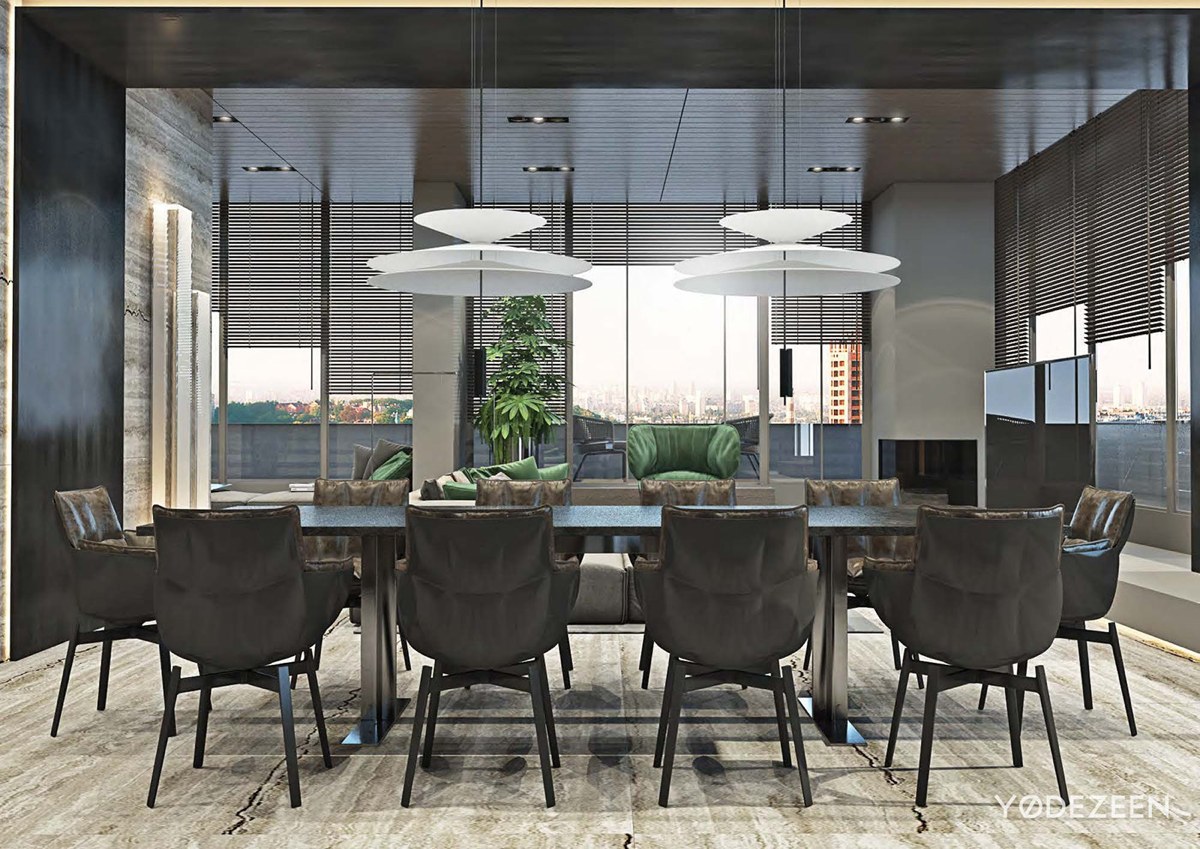 dining room design with organic style