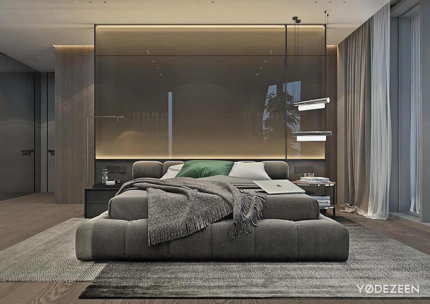 luxury gray bedroom design