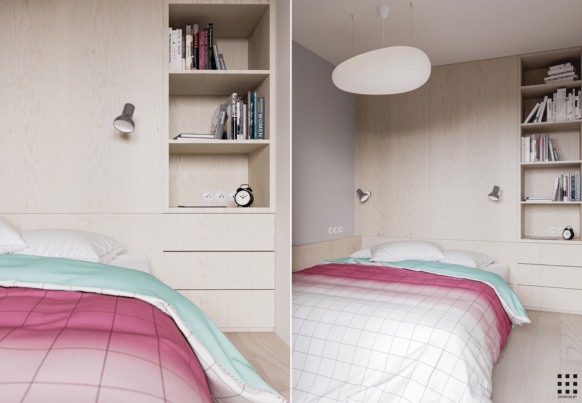 simple scandinavian bedroom design
