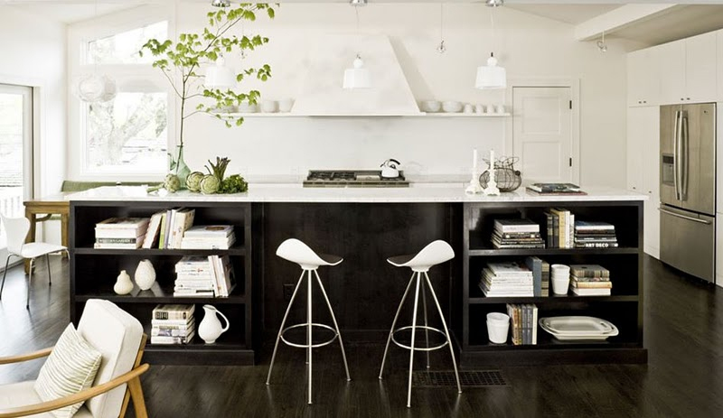 black and white kitchen design