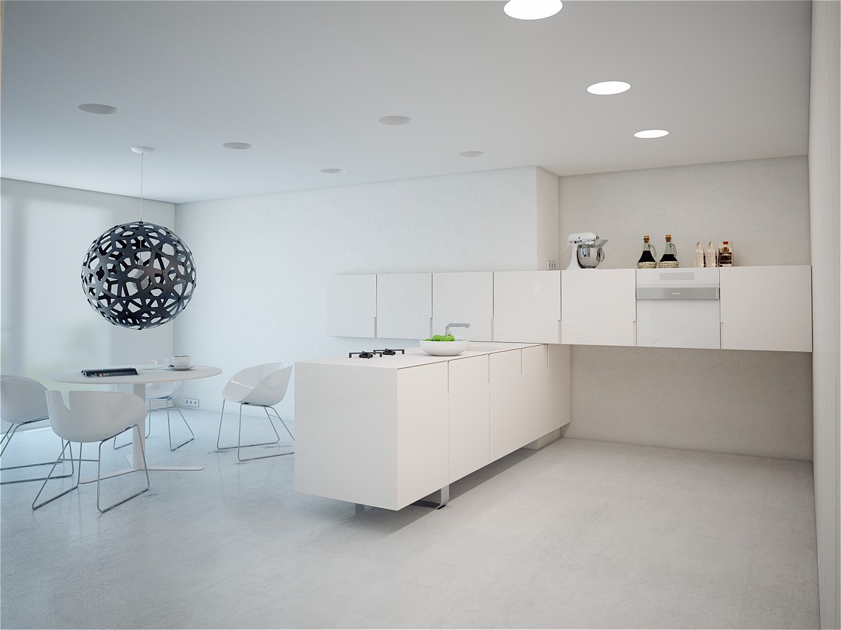 beautiful white kitchen