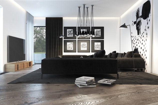 Black and White Living Room designs with Trendy and Perfect Decor Ideas