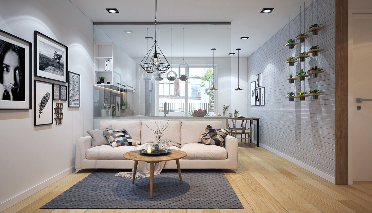 white awesome living room