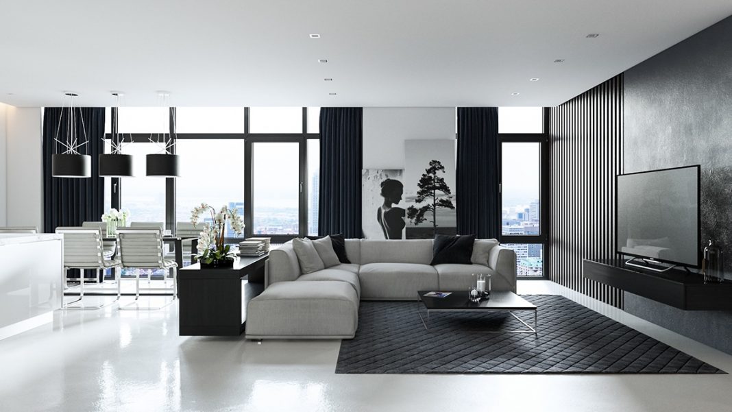 Living Room Decor Ideas Black And White - Black And White Living Room Ideas With Accent Color