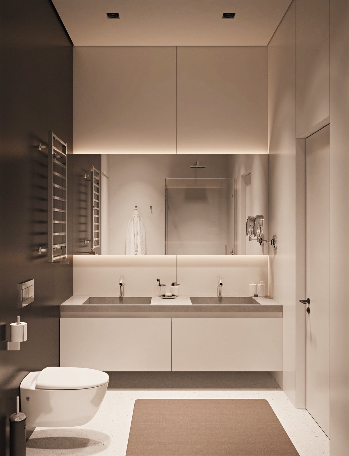 monochromatic-bathroom design