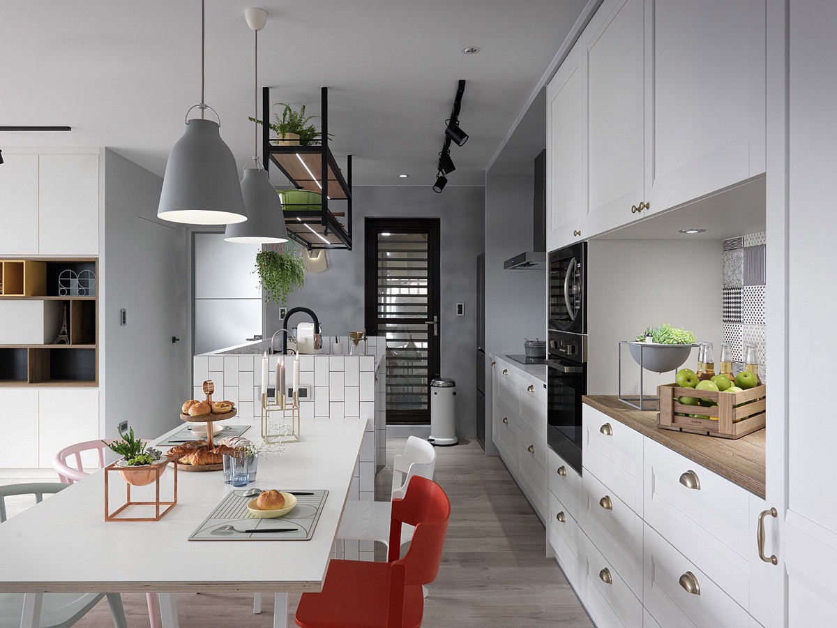 black-framed-door-kitchen-drawers