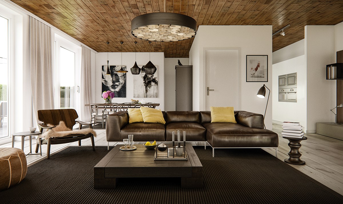 brown-and-yellow-living-room-theme Sam Habbaba