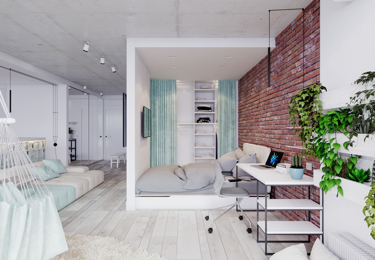 unique studio apartment design