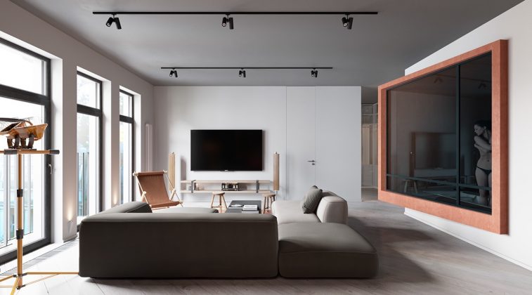 A Sleek Apartment Interior Design With Modern and Unique Decor Brimming