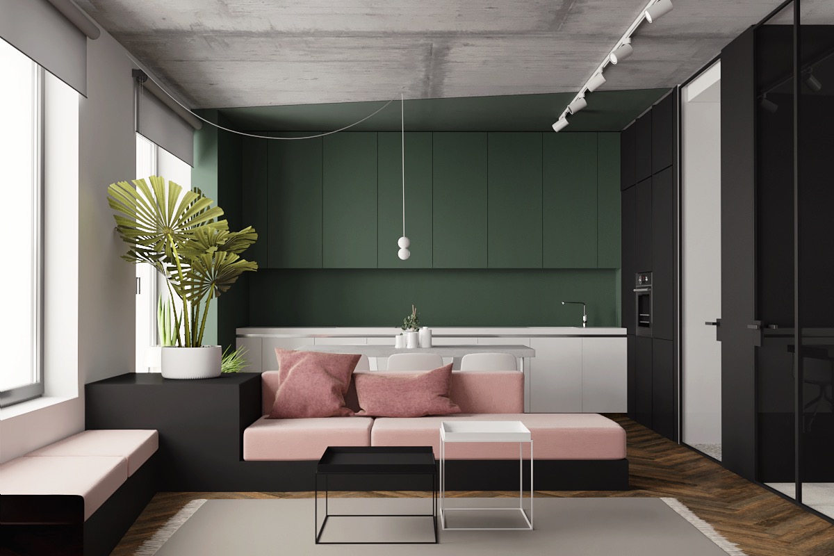 Great Inspiration of Small Modern Studio Apartment Using ...