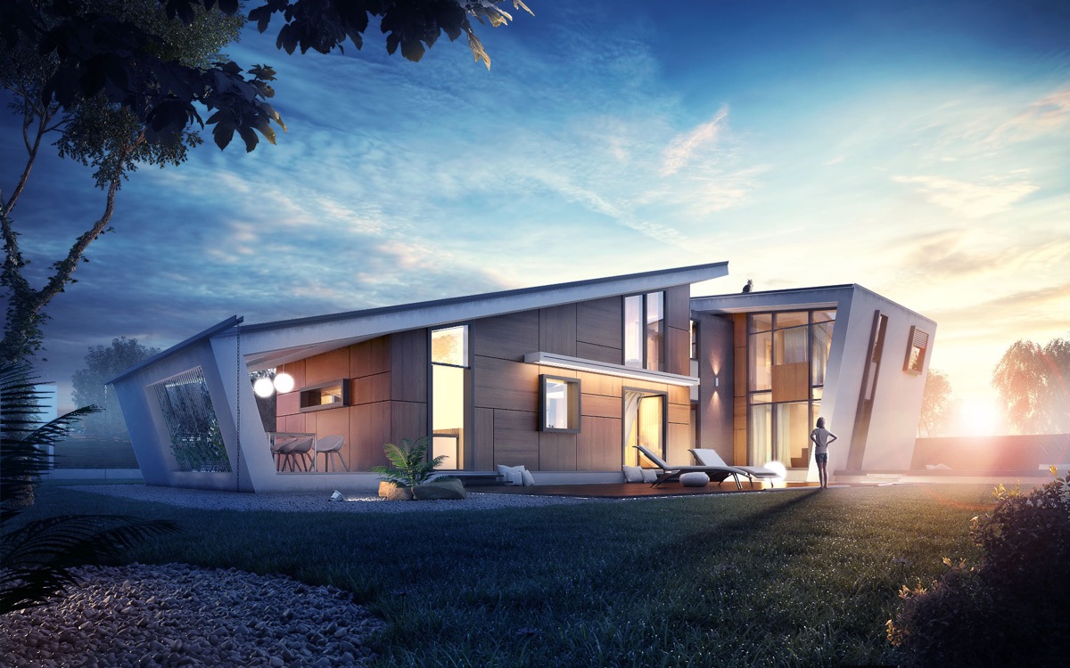 sloped-roof-modern-house-facade-design Ioan 