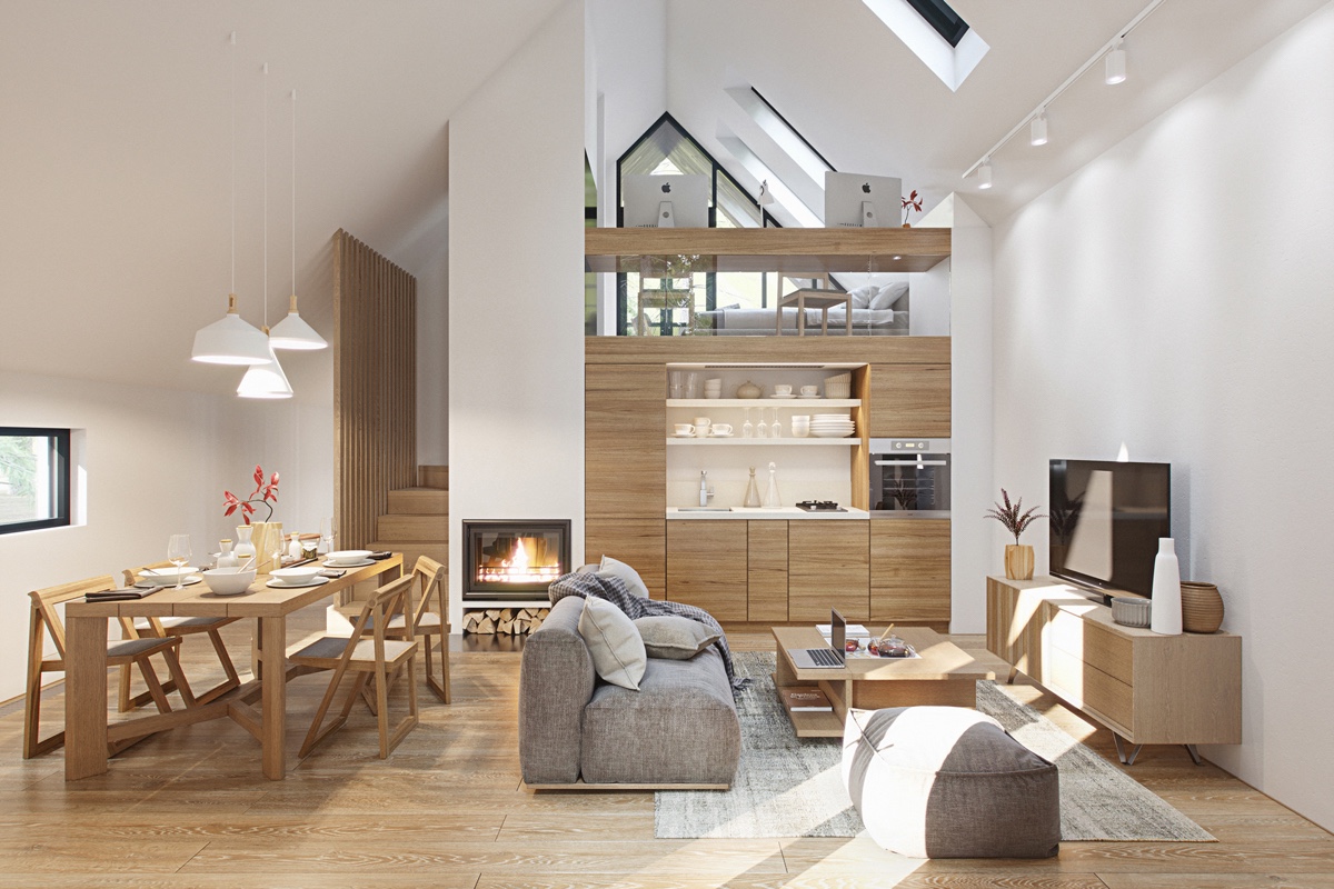 3 Fabulous Studio Apartments Arranged With a Stylish Loft 