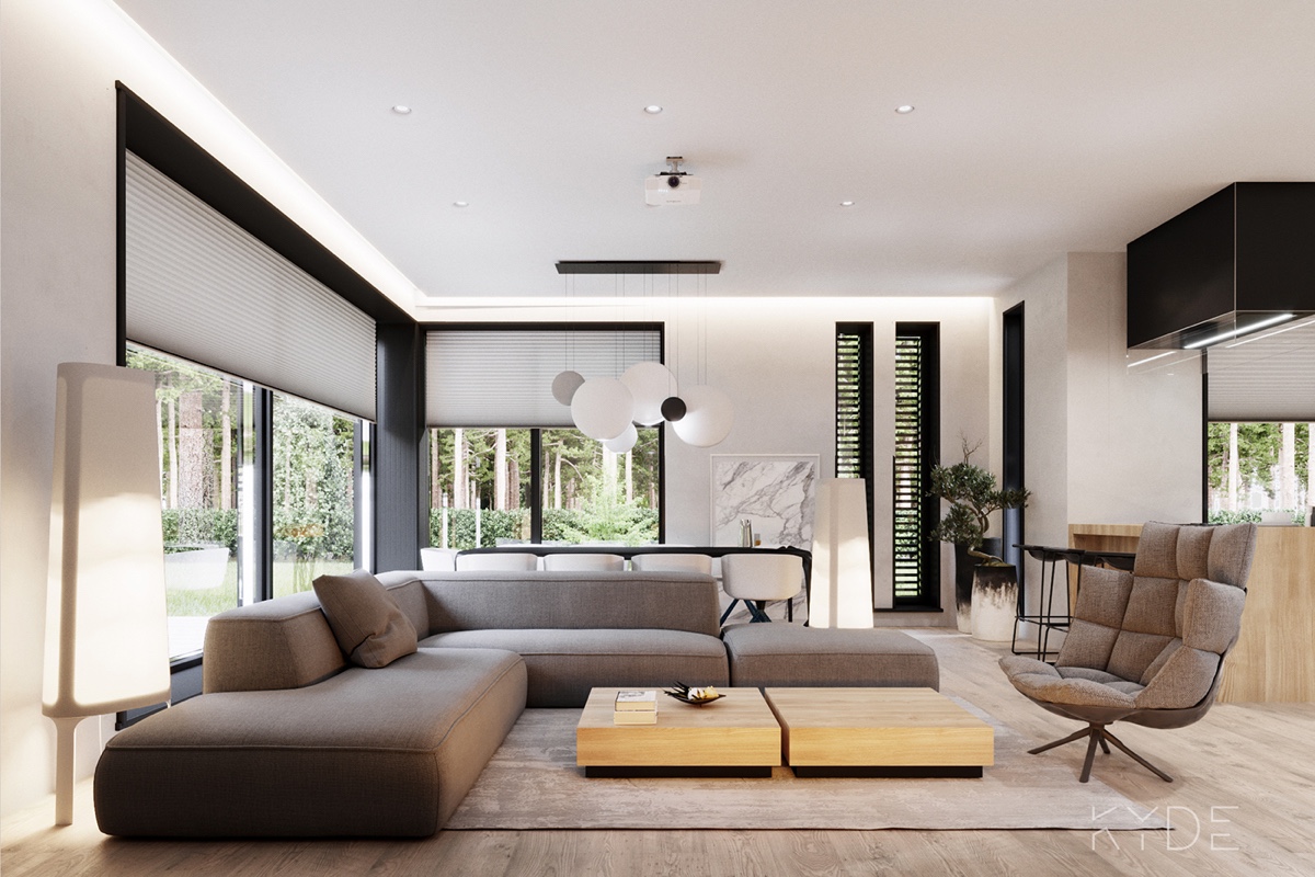 living-room-open-plan home design