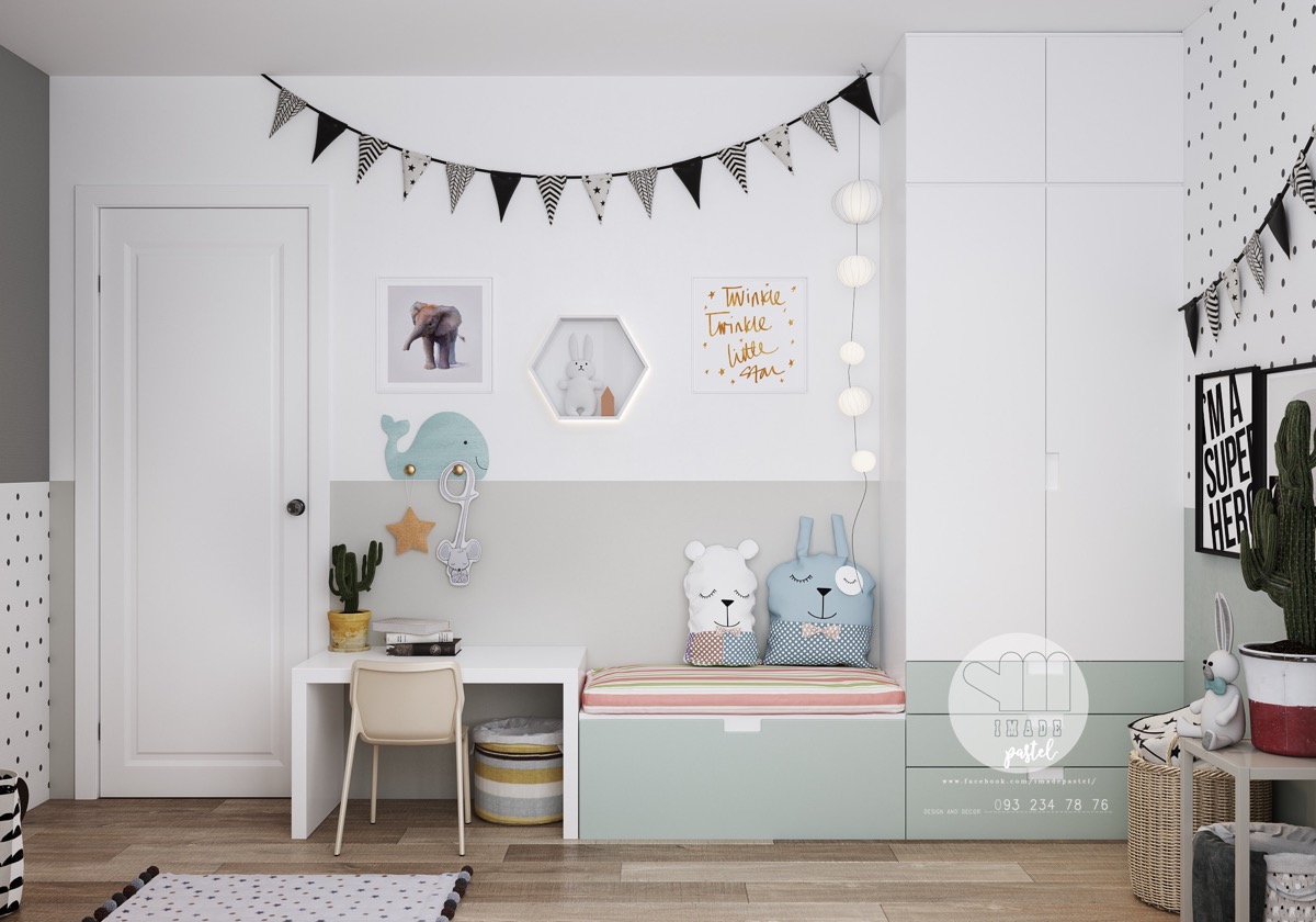 white-and-gray-kids-room
