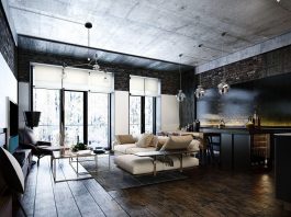 modern bachelor apartment design
