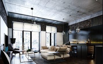 modern bachelor apartment design