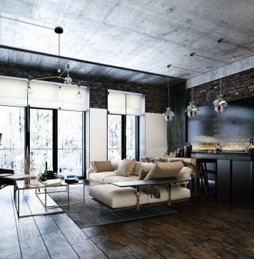 modern bachelor apartment design