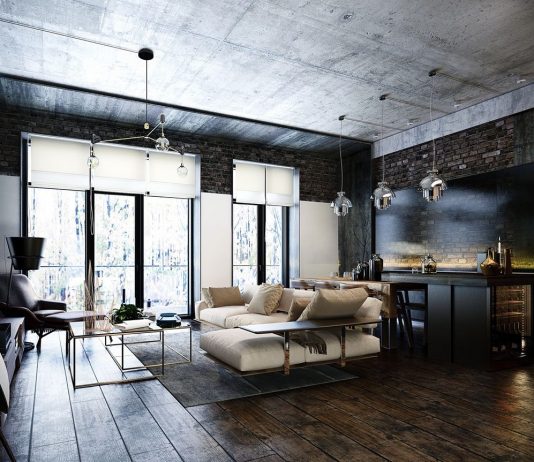 modern bachelor apartment design