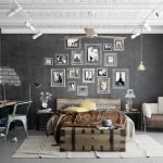 trendy industrial bedroom design