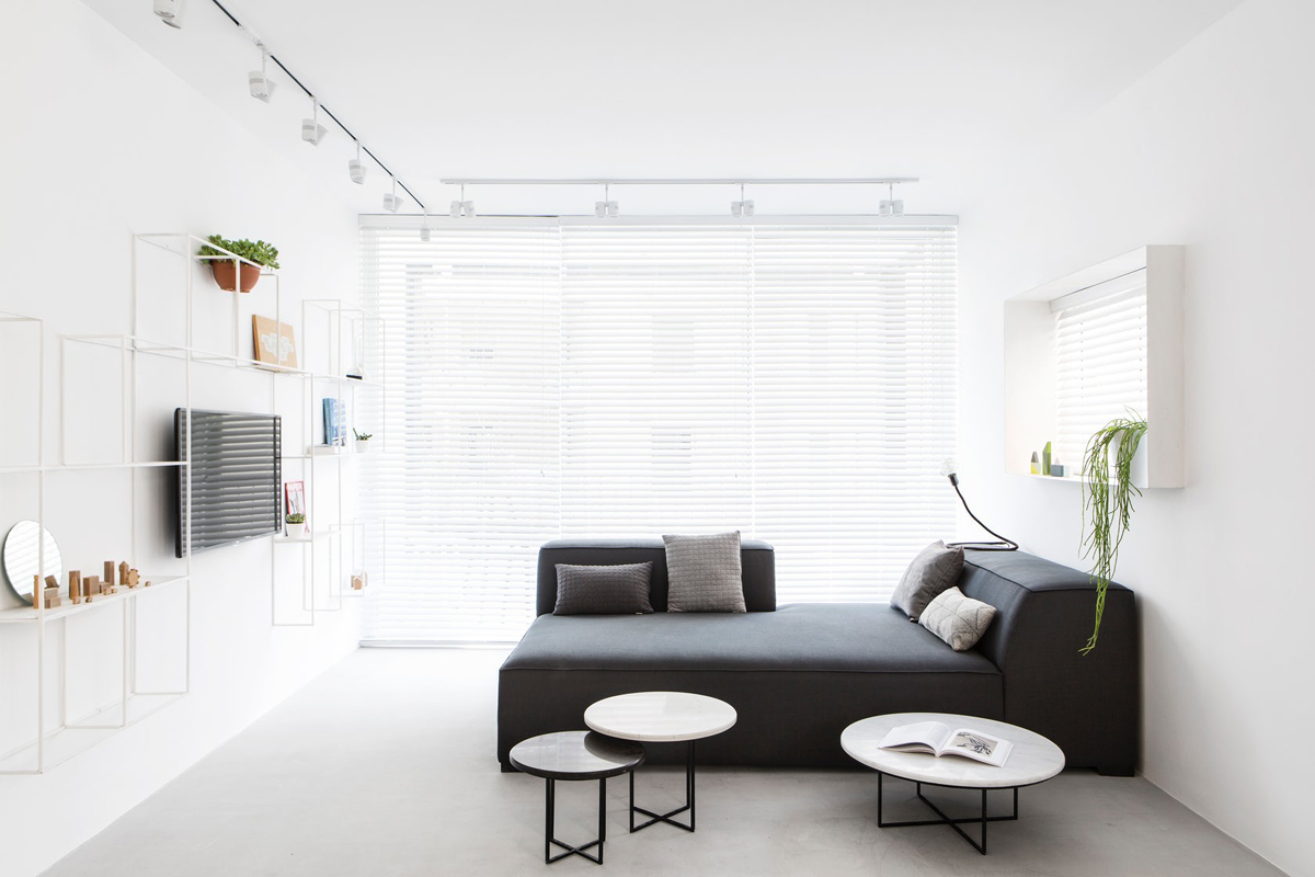 monochrome living room design ideas