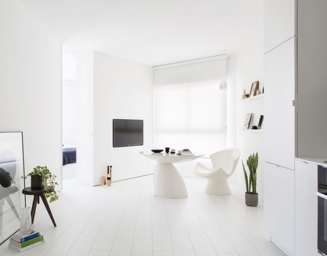 View of Greys and Whites for a Stylish Apartment - Timeless Elegance in Compact ...