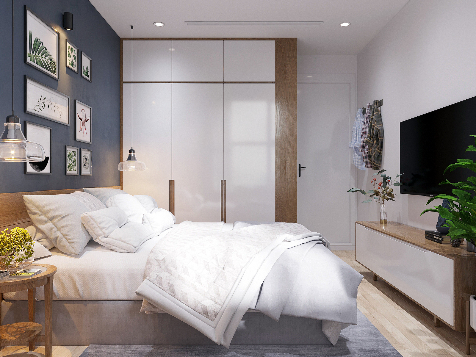 Scandinavian bedroom style