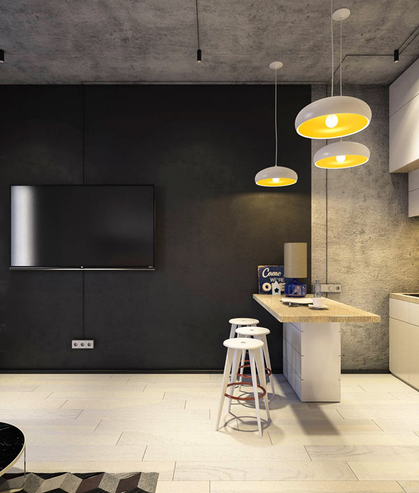 black-white-and-concrete-small-apartment