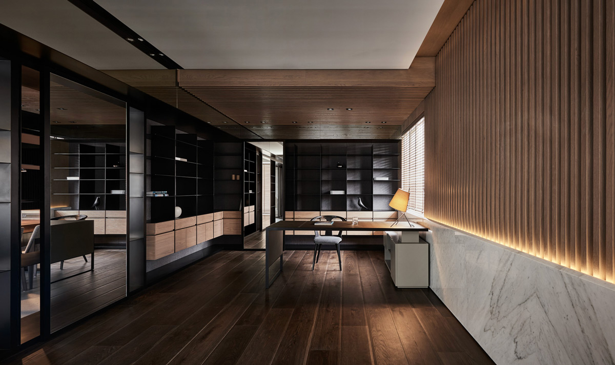 dark concept for sleek office