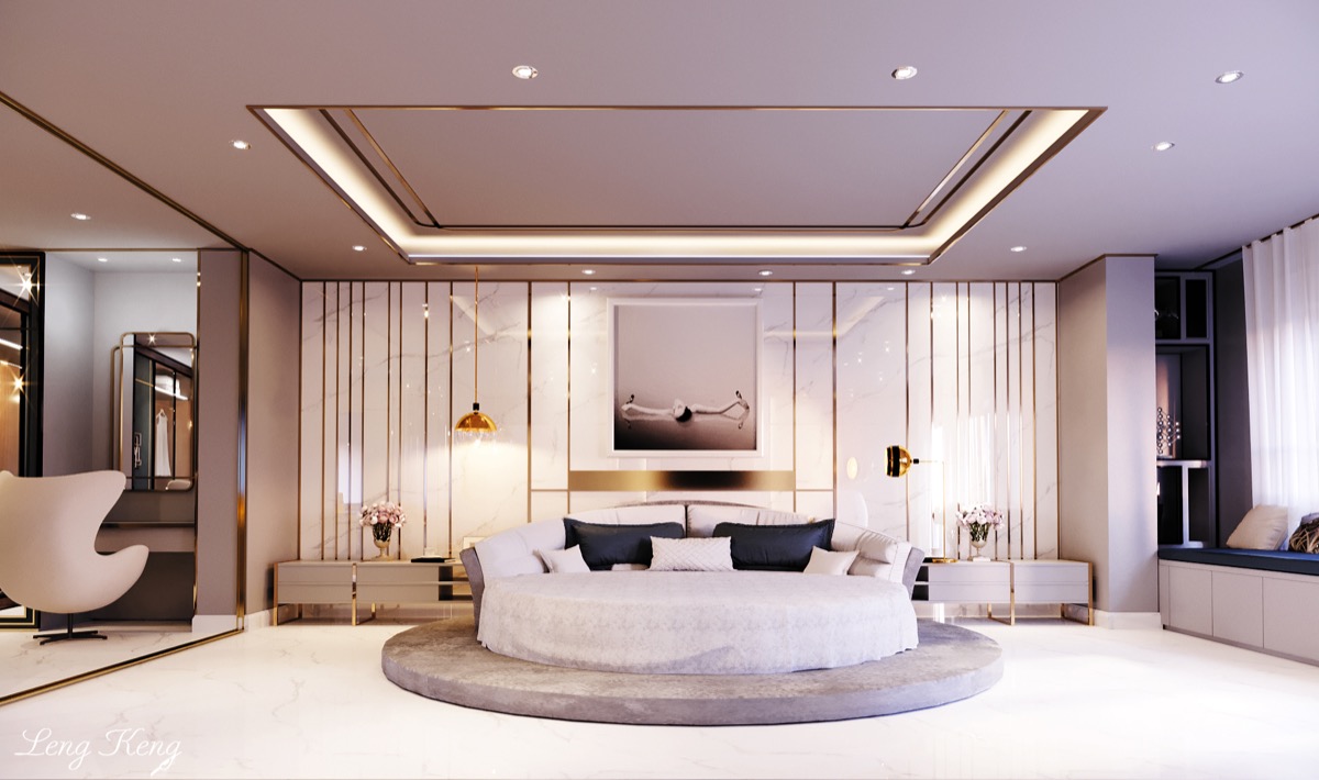 SYPIALNIA 3 [Maureen] Luxury-bedroom-with-gold-and-marble-accents-wall-Leng-Keng