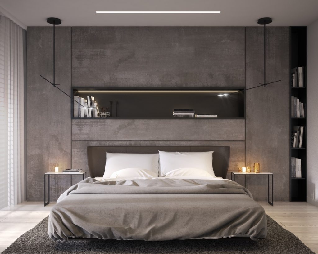 Beautiful Bedrooms with Creative Accent Wall Ideas Looks Stylish - RooHome