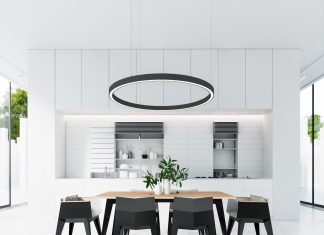 black and white dining room designs