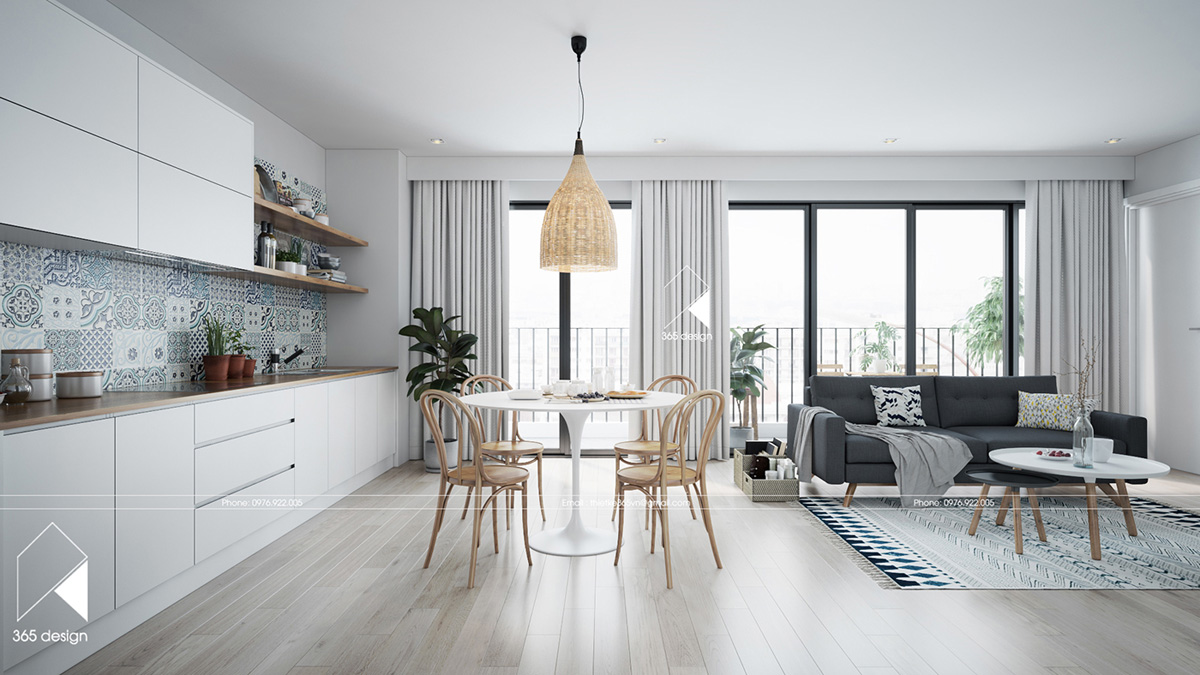 Modern Scandinavian Design  for Home  Interior Completed 