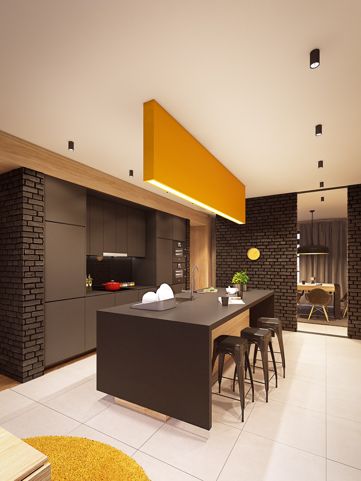 slick-kitchen arrangement