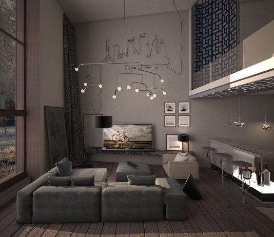 sleek living room concept