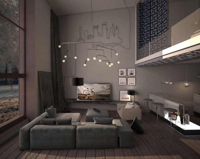 sleek living room concept