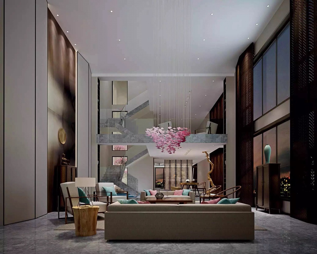 striking living room design