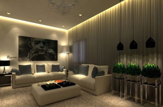 Modern Living Room Ceiling 1