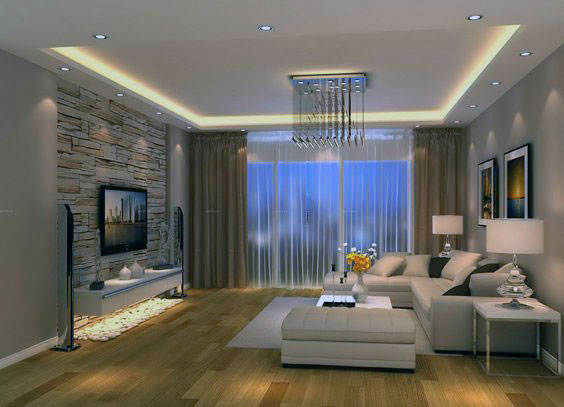 Modern Living Room Ceiling 2