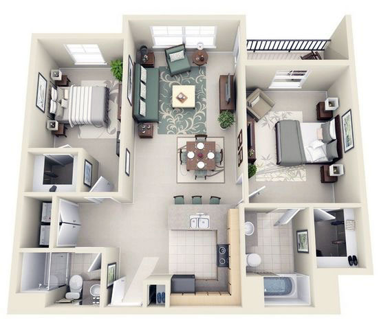 Minimalist one story house design plans