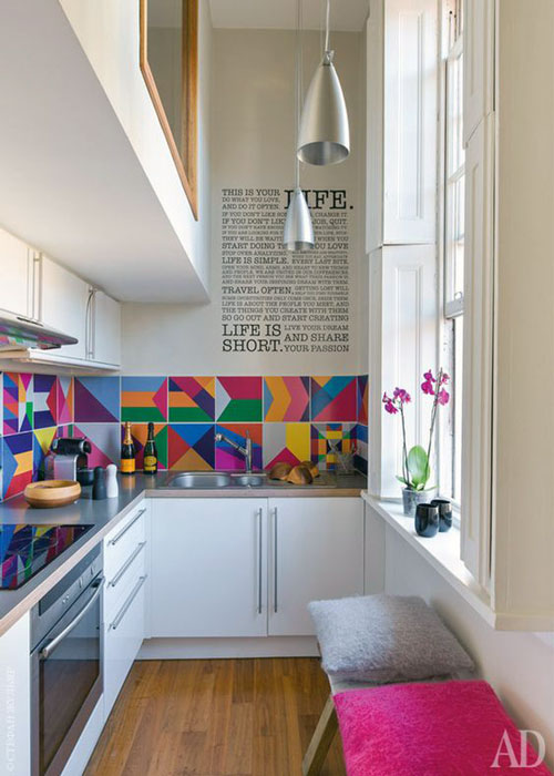 Small apartment kitchen design