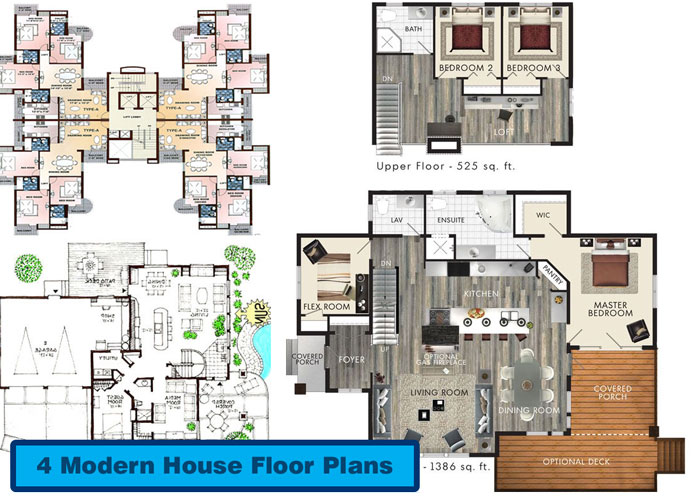 Modern House Floor Plans, Check Out How to Build your Dream House