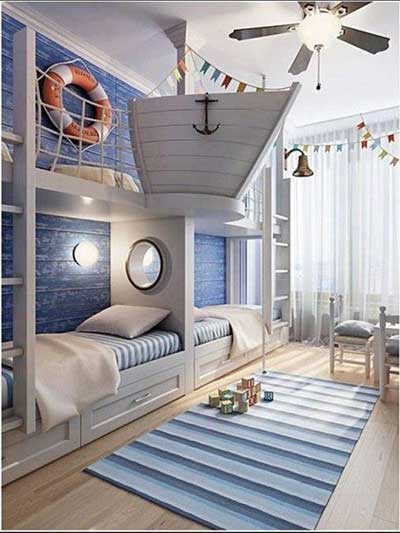 nautical style bedroom