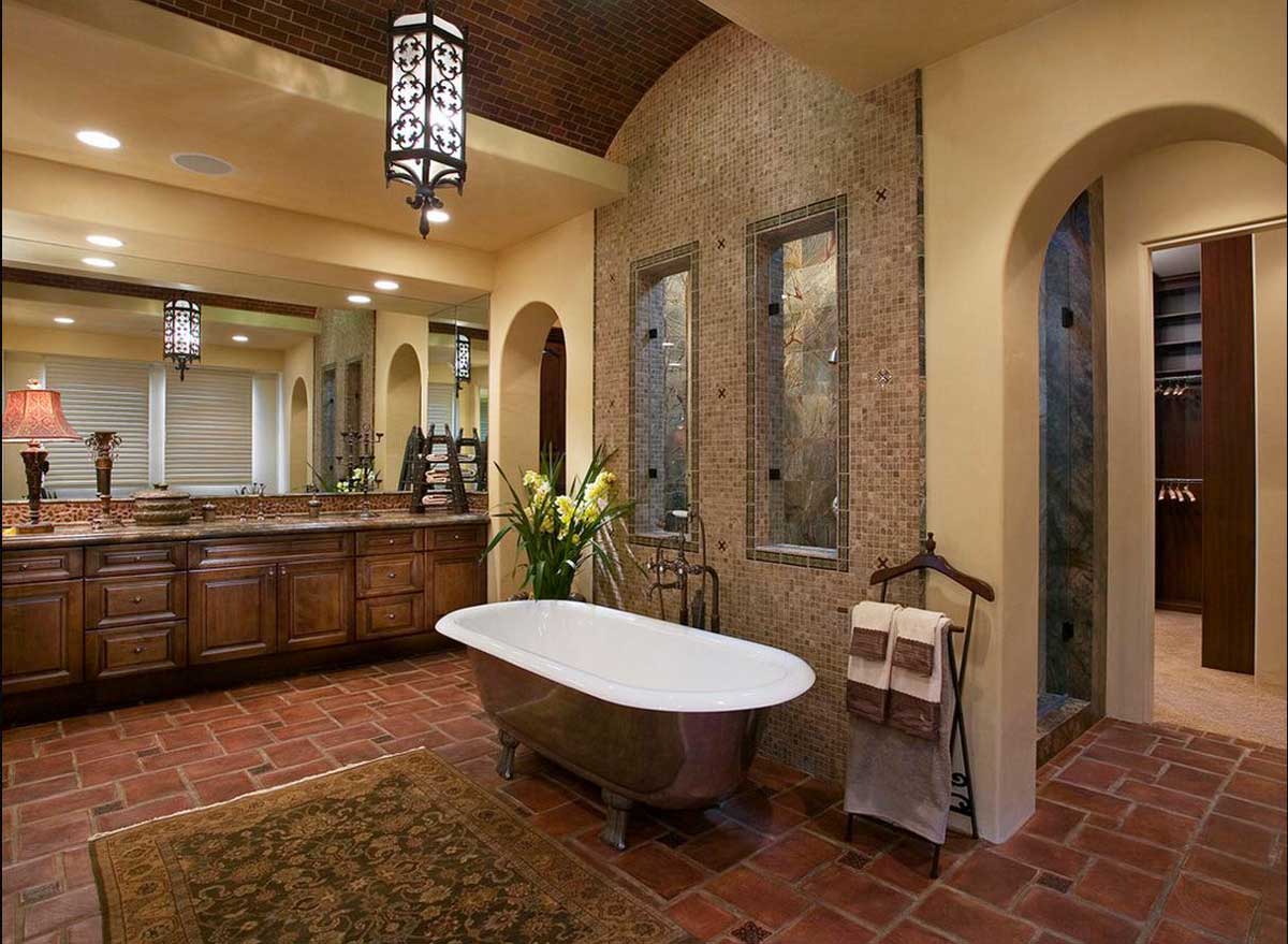 mediterranean style bathroom