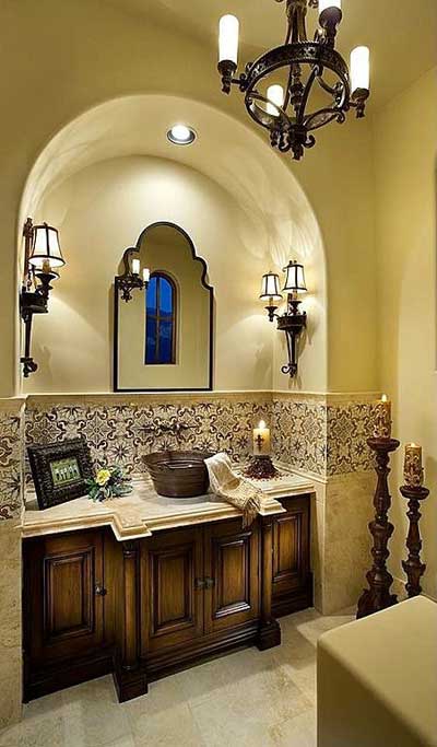 mediterranean style bathroom