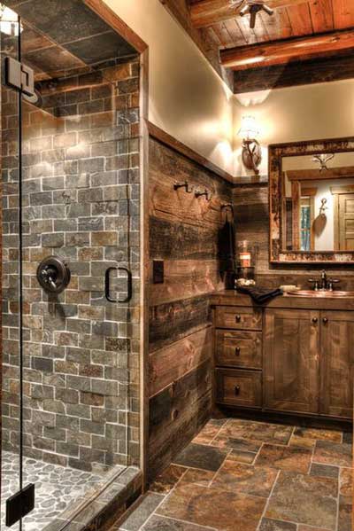 rustic bathroom design