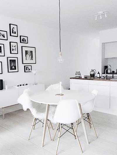 scandinavian small dining room