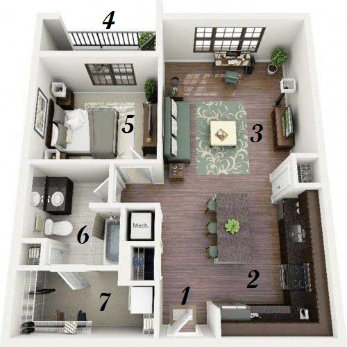 small apartment plan