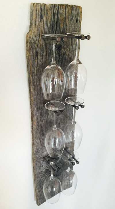 wooden glass hanger